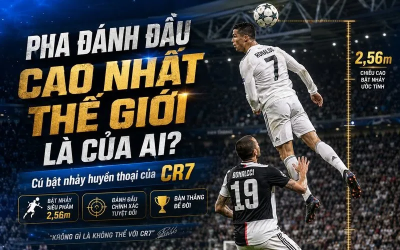 Pha đánh đầu cao nhất thế giới. Những kỷ lục được thiết lập từ cú bật nhảy không tưởng
